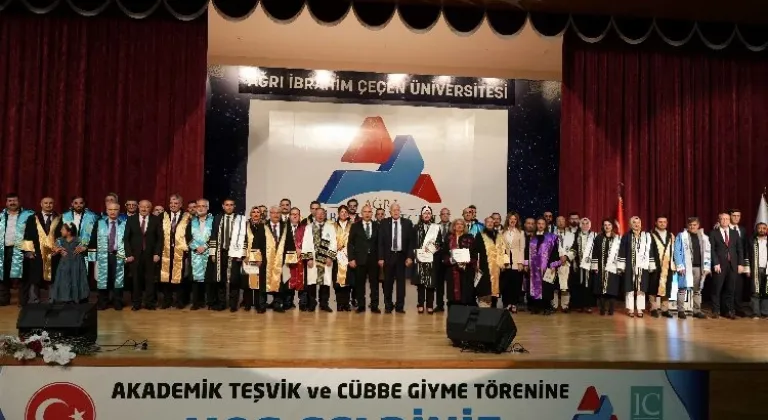 Ağrı İbrahim Çeçen Üniversitesi'nde Akademik Teşvik Ödülleri sahiplerini buldu