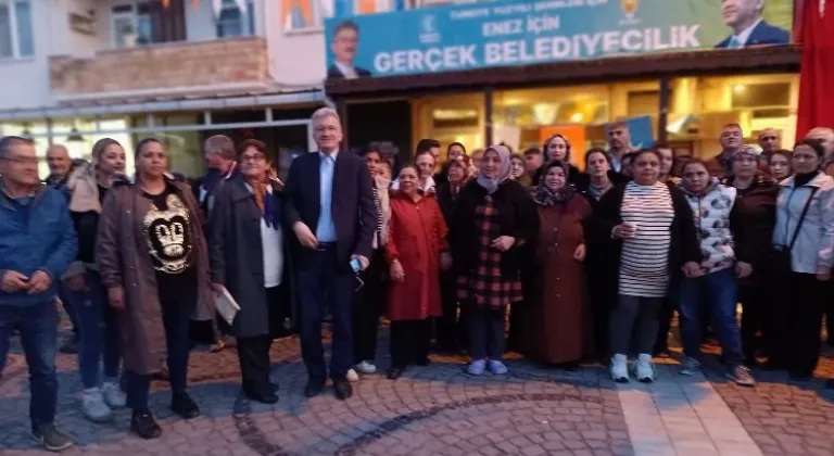 AK Parti Enez İlçe Seçim Bürosu açıldı