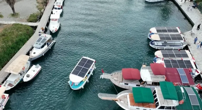 Akyaka Kadın Azmağı'ndaki Tekneler Elektrikli Tekneye Dönüştürüldü