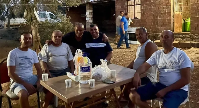 Aydın Didim'de yangından zarar gören vatandaş belediye katkısı