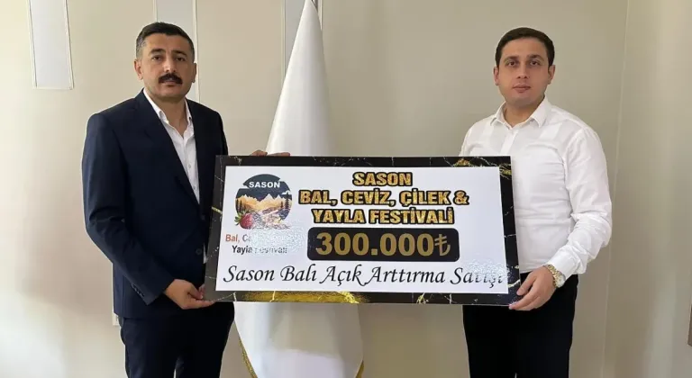 Balın geliri Sason’lu arıcılara dağıtıldı