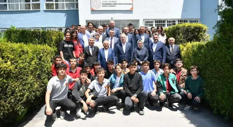 Başkan Büyükkılıç’a Pazarören Fen Lisesi’nden duygulandıran sürpriz