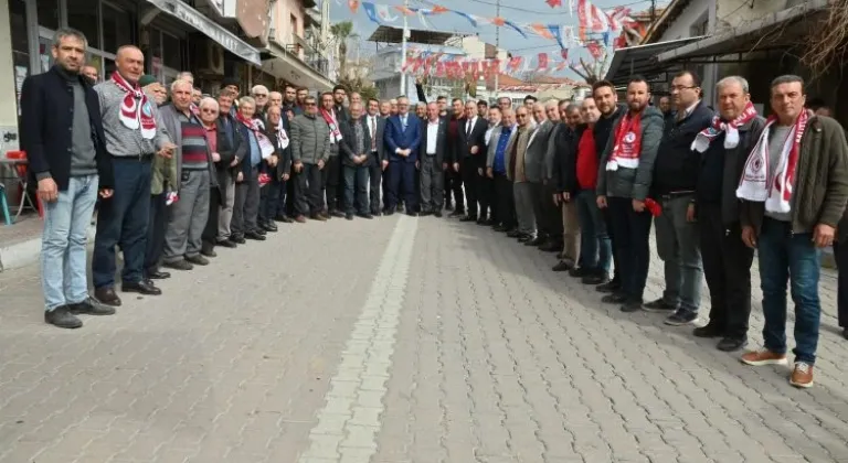 Başkan Ergün, Saruhanlı Ziyaretinde Coşkuyla Karşılandı