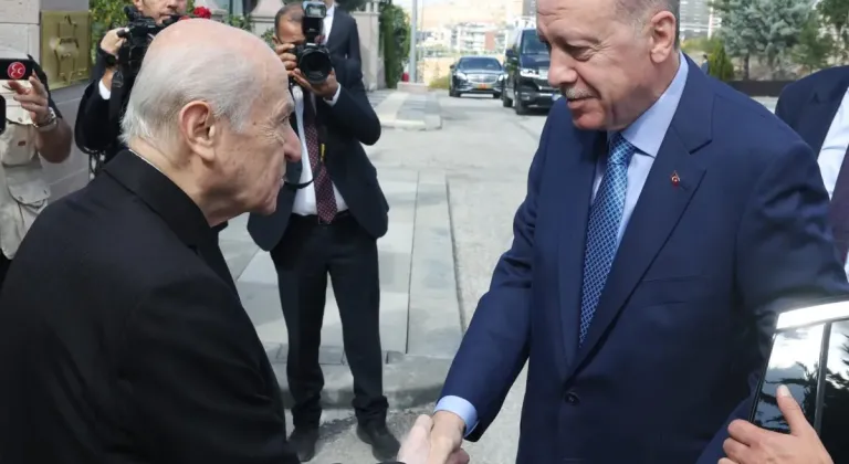 Başkent'te Cumhurbaşkanı Erdoğan Bahçeli'yi ziyaret etti