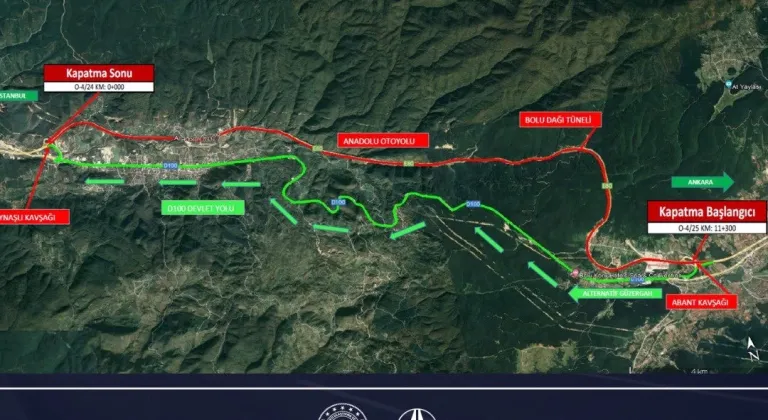 Bolu Dağı Tüneli İstanbul Yönünde Uzatma Çalışmaları Başlıyor