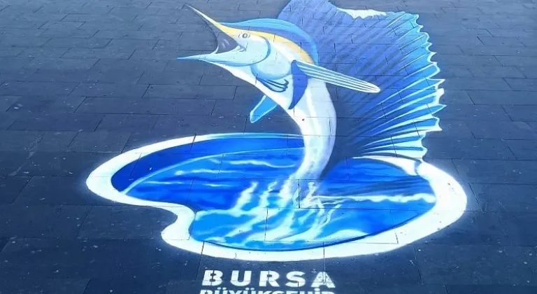 Bursa Cadde ve Meydanlarına 3 Boyutlu Sanat Esintisi