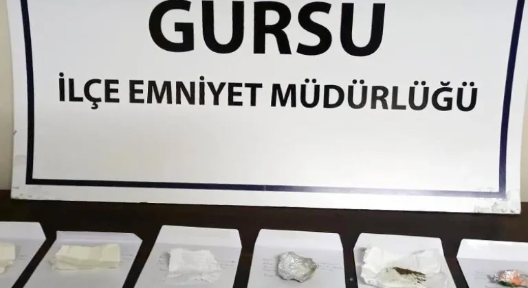 Bursa Gürsu Emniyeti'nden uyuşturucuya geçit yok!