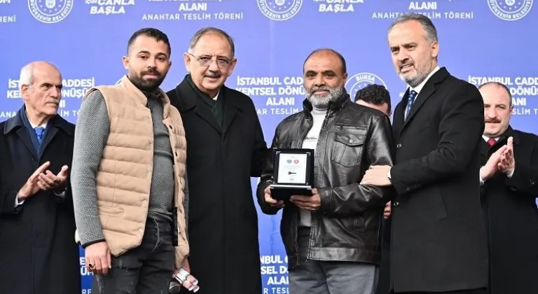 Bursa İstanbul Caddesi'nde Kentsel Dönüşüm İlk Etabı Anahtar Teslimi Gerçekleşti