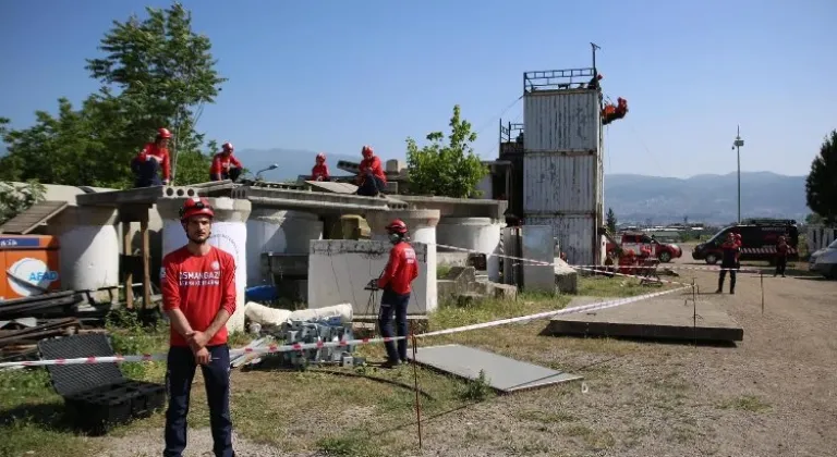 Bursa Osmangazi ekiplerinden nefes kesen tatbikat