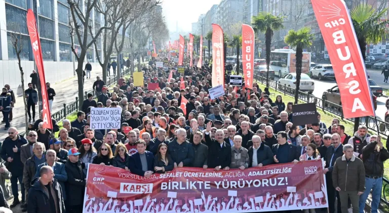 Bursa'da Adaletsizliğe Karşı Dev Yürüyüş