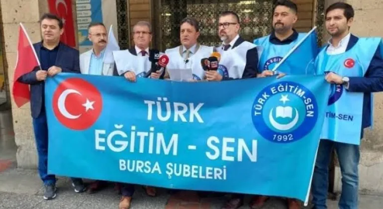 Bursa'da Türk Eğitim Sen şubelerinden Valiliğe 'ders saati' çağrısı