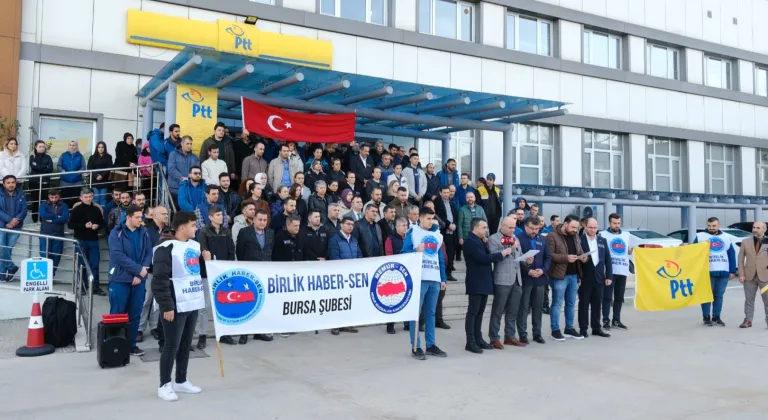 Bursa'dan Sert Tepki: Rize PTT Saldırısını Kınayan Eylem