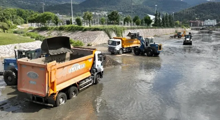 Bursa'nın derelerine yaz temizliği