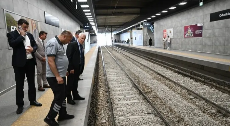 BursaRay Odunluk İstasyonu'na Belediye Başkanı Ziyareti