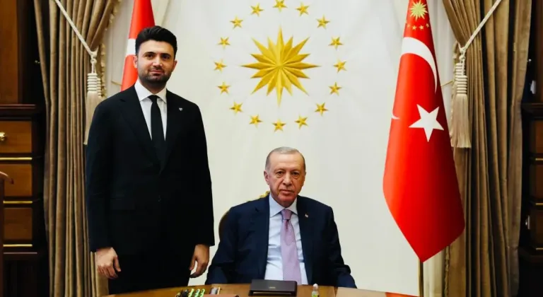 Bursaspor Başkanı Enes Çelik, Cumhurbaşkanı Erdoğan'ı ziyaret etti