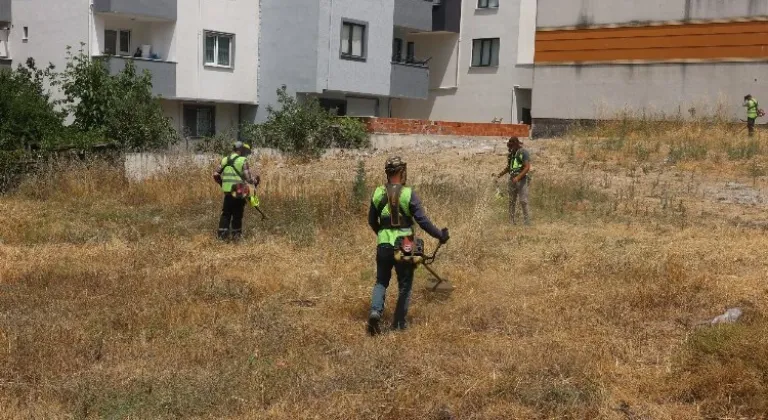 Çayırova'da Yabani Otlar Temizleniyor! İlçe Genelinde Çevre Düzeni Sağlanıyor