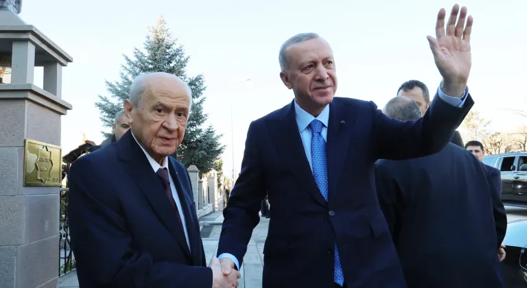 Cumhurbaşkanı Erdoğan, MHP Genel Başkanı Bahçeli İle Önemli Bir Buluşmada Bir Araya Geldi