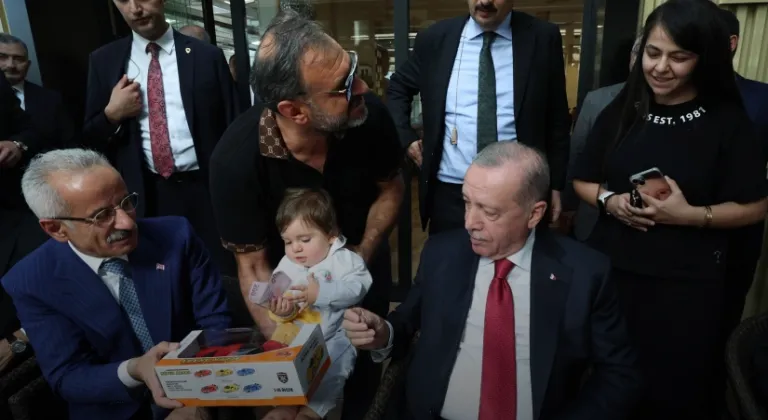 Cumhurbaşkanı Erdoğan'dan 'tatlı' sohbet