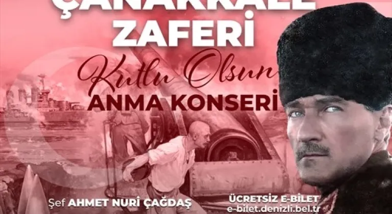 Denizli'de 18 Mart Şehitleri Anma Günü Konserle Kutlanacak