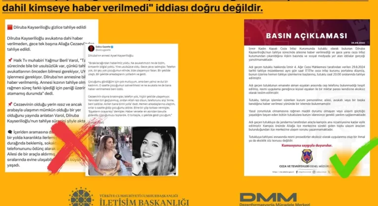 Dilruba gizlice tahliye mi edildi? Açıklama geldi