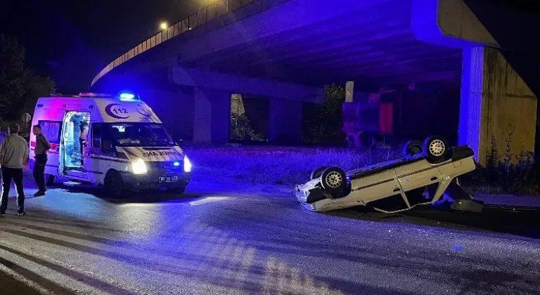 Düzce'de Alkollü Sürücünün Kaza Yapması Olayı