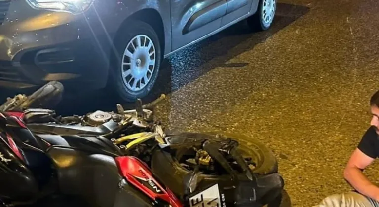 Düzce'de meydana gelen motosiklet kazasında 1 kişi yaralandı