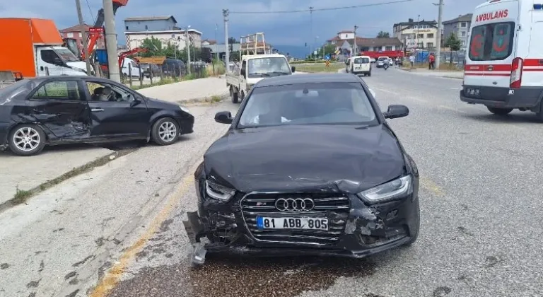 Düzce'de trafik kazası: 3 yaralı!