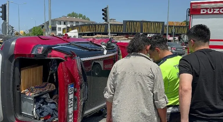 Düzce'de trafik kazası: 5 yaralı