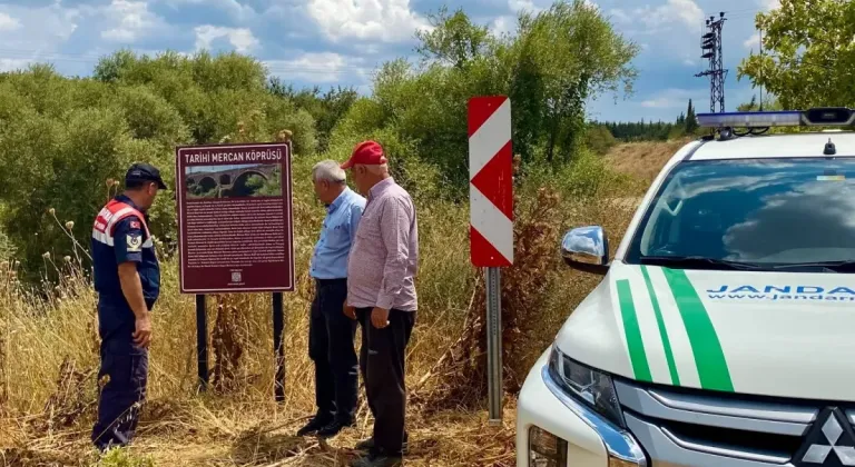 Edirne İl Jandarmasından Tarihi Mercan Köprüsüne Önemli Destek