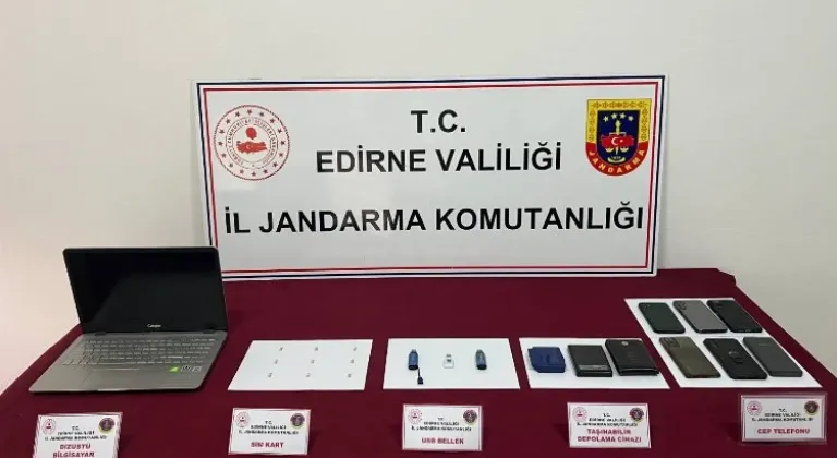 Edirne Jandarması Dijital Dolandırıcılara Operasyon Düzenledi