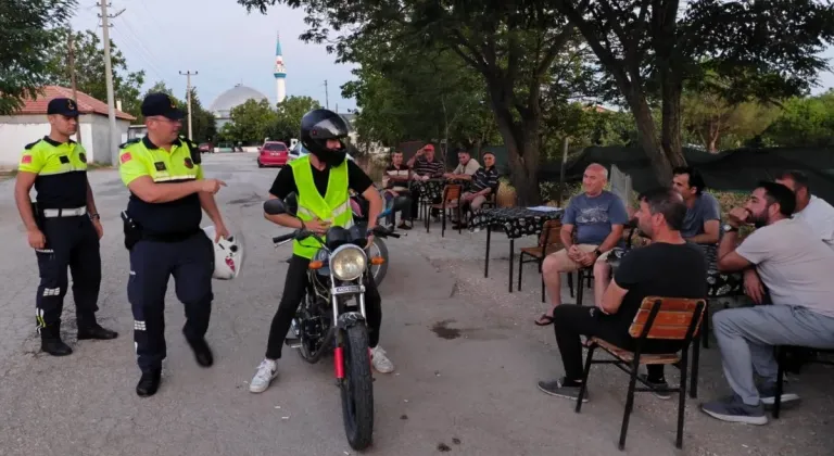 Edirne Keşan’da motosiklet sürücülerine eğitim