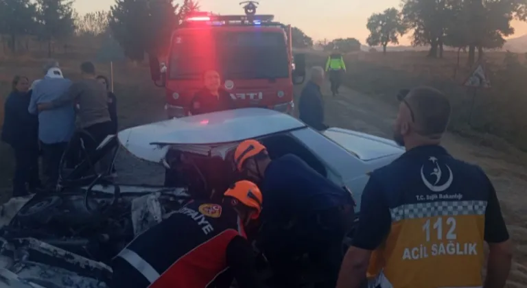 Edirne'de Büyükdoğanca-Kılıçköy yolunda kaza: 4 yaralı