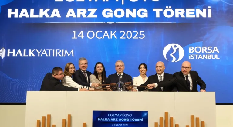 EgeYapı Avrupa GYO Borsa İstanbul'da Gong Töreniyle İşlem Görmeye Başladı