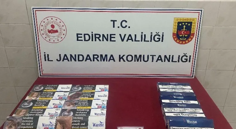 Enez Güçavuş Köyü'nde 16 Karton Kaçak Sigara Ele Geçirildi