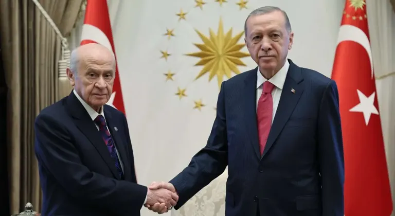 Erdoğan ile Bahçeli Beştepe'de buluştu