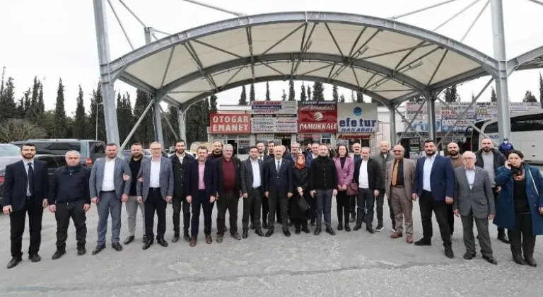 Gebze Belediye Başkan Adayı Büyükgöz, Terminal Esnafını Ziyaret Etti