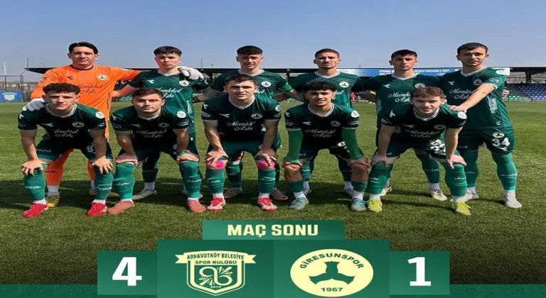 Giresunspor Arnavutköy deplasmanında 3. Lige veda etti