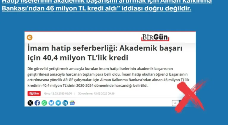 İmam Hatip Liseleri İçin Almanya'dan Kredi İddiaları Asılsız Çıktı!