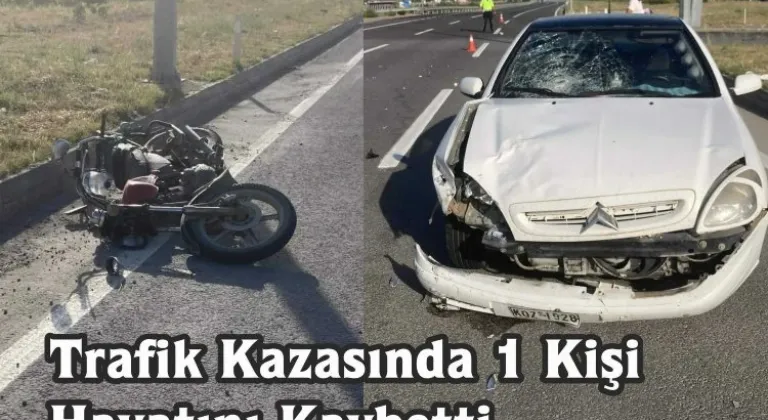 İpsala da trafik kazasında motosiket sürücüsü yaşamını kaybetti