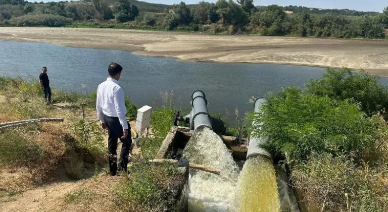 İpsala Kaymakamı Meriç Nehri'nde Tedbirleri Açıkladı