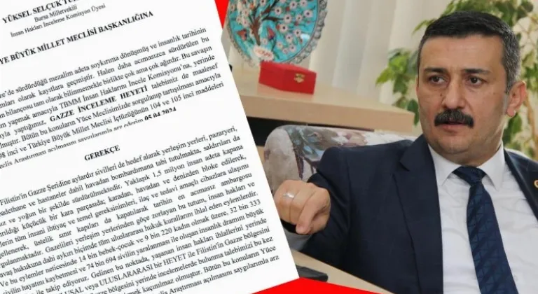 İYİ Partili Türkoğlu, Gazze'deki İnsanlık Dramı İçin Meclis Araştırması Önerdi