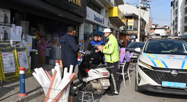 İzmir Karabağlar'da Kaldırım ve Yol İşgallerine Yönelik Kapsamlı Denetim