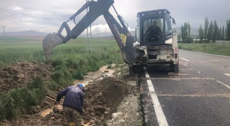 Kayseri Bünyan'da sağanağa karşı önlem