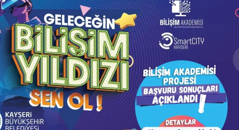 Kayseri Büyükşehir’in Bilişim Akademisi’nde başvuru sonuçları açıklandı