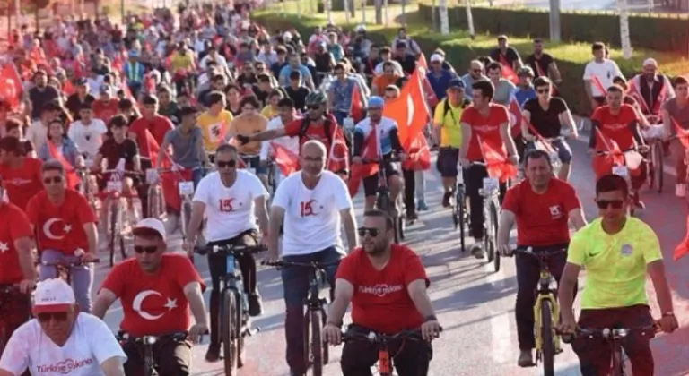 Kayseri'de 15 Temmuz Demokrasi ve Milli Birlik Günü'ne Özel Bisiklet Turu