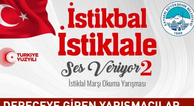 Kayseri'de İstiklal Marşı Okuma Yarışması Heyecanı