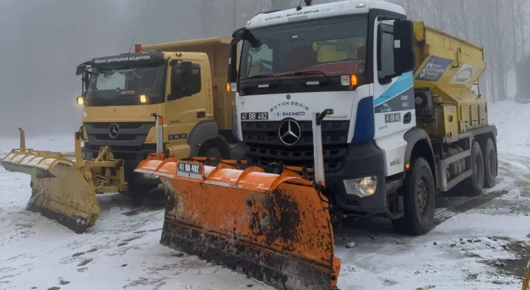 Kocaeli Büyükşehir Belediyesi Karla Mücadele Ekipleri Hazır Kıta!