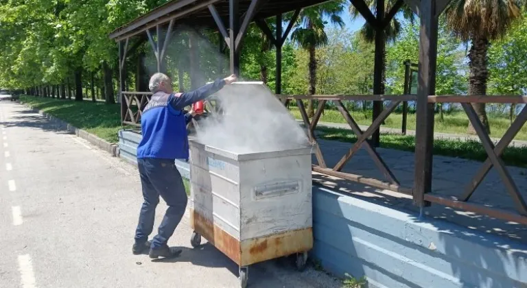 Kocaeli 'de zabıta ekiplerinden konteyner uyarısı