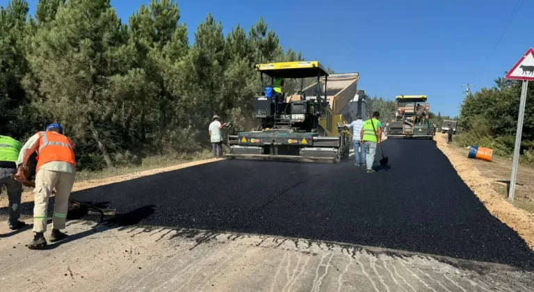 Kocaeli Derince ve Köylerini Birbirine Bağlayan Yol Yenileniyor