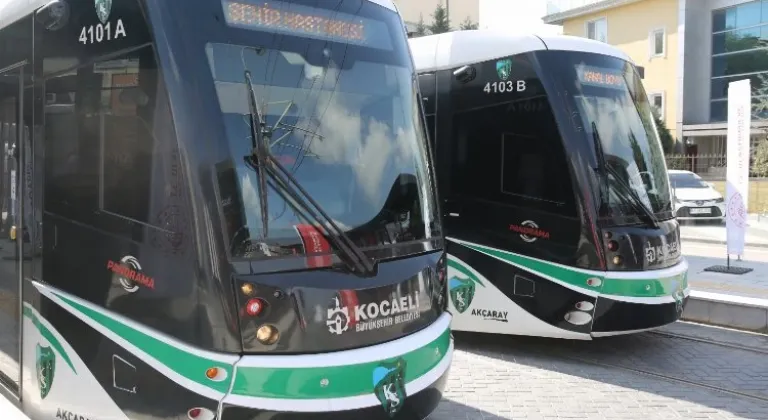 Kocaeli'de Şehir Hastanesi'ne Ulaşımı Kolaylaştıran Tramvay Hattı Bayrama Kadar Ücretsiz!